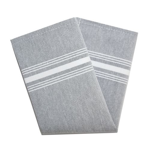 Farm Stipe Table Napkin, 18"x22", Hemmed Finish, Black/White